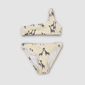 Zara Kids Giraffe One-Shoulder Bikini Set